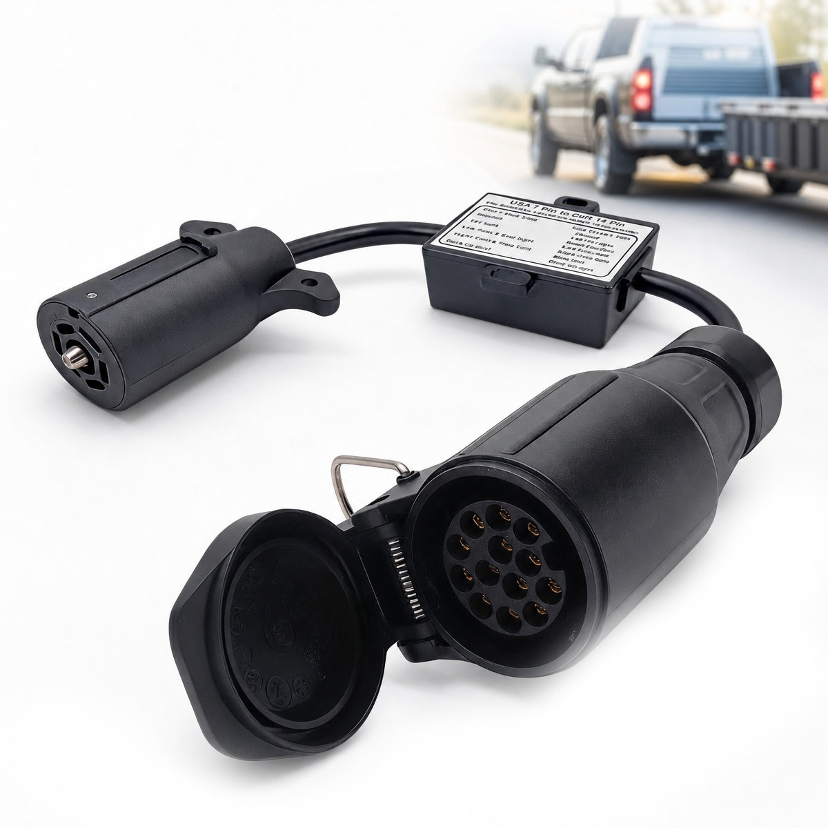 ADAPTER USA 7-pin to EU 13-pin FOR HOOK / TRAILER SOCKET