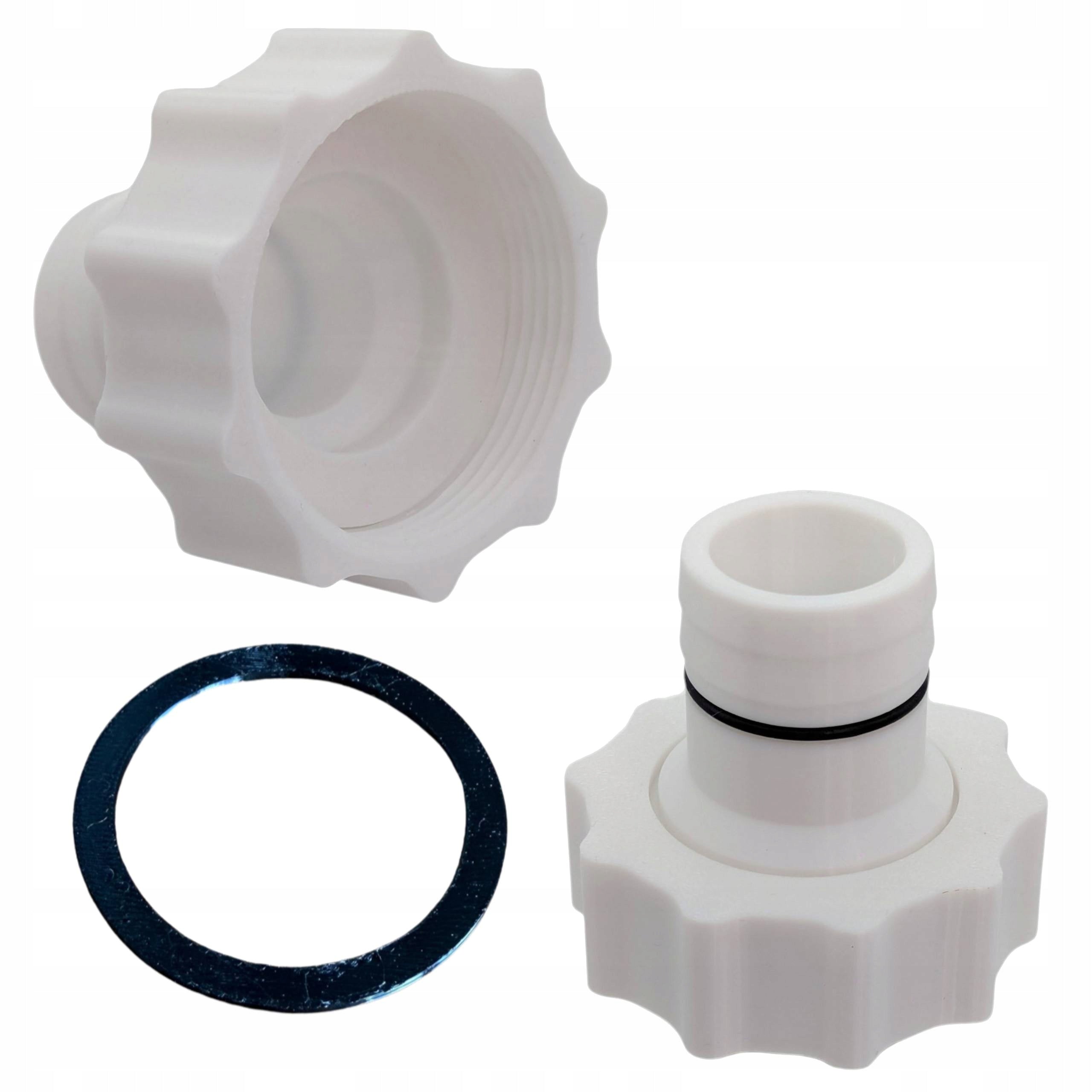 ADAPTER WITH GASKET Pool Pipe Reduction Fitting 38x38mm with Nut 60mm