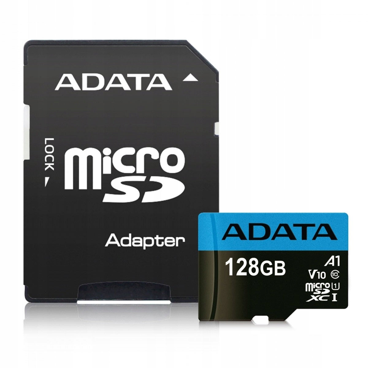 ADATA 128 GB micro SD HC Premiere C10 UHS-I 100MBs memory card Card format microSD