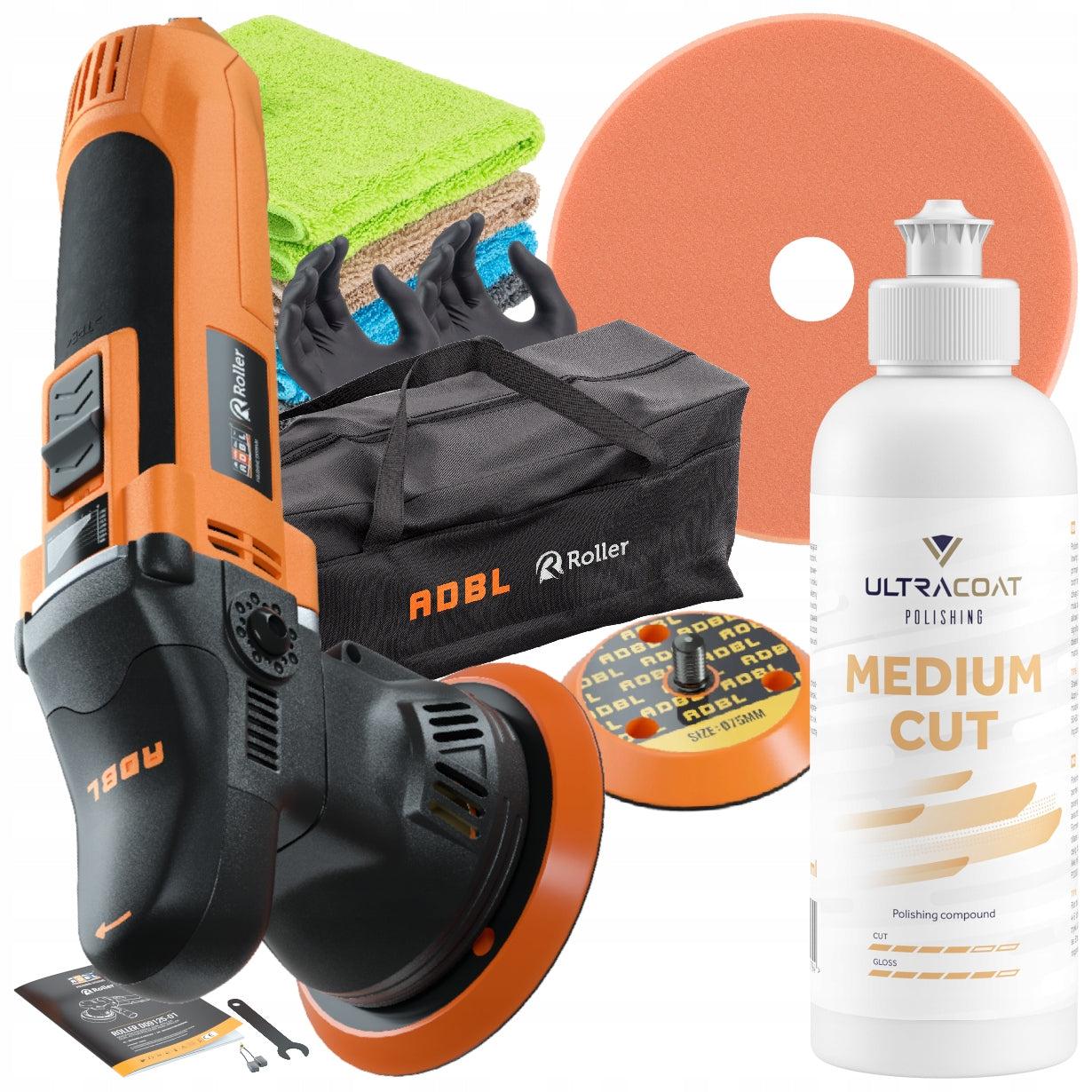 ADBL D09125-01 CAR POLISHER SET FOR ONE STEP WITH ULTRACOAT PASTE