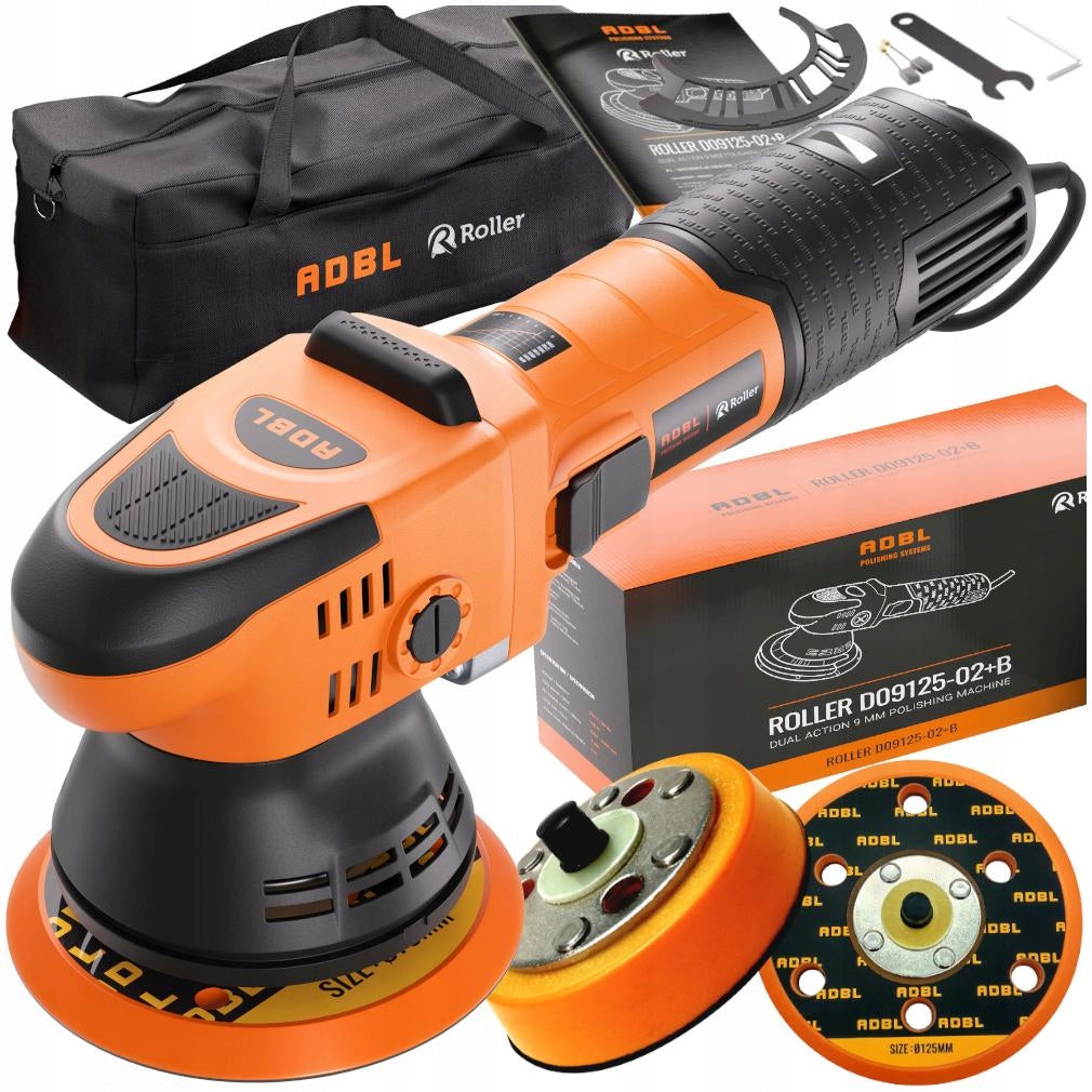 ADBL ROLLER D09125-02+B POLISHER + BAG POLISHING MACHINE DUAL-ACTION DA 9MM