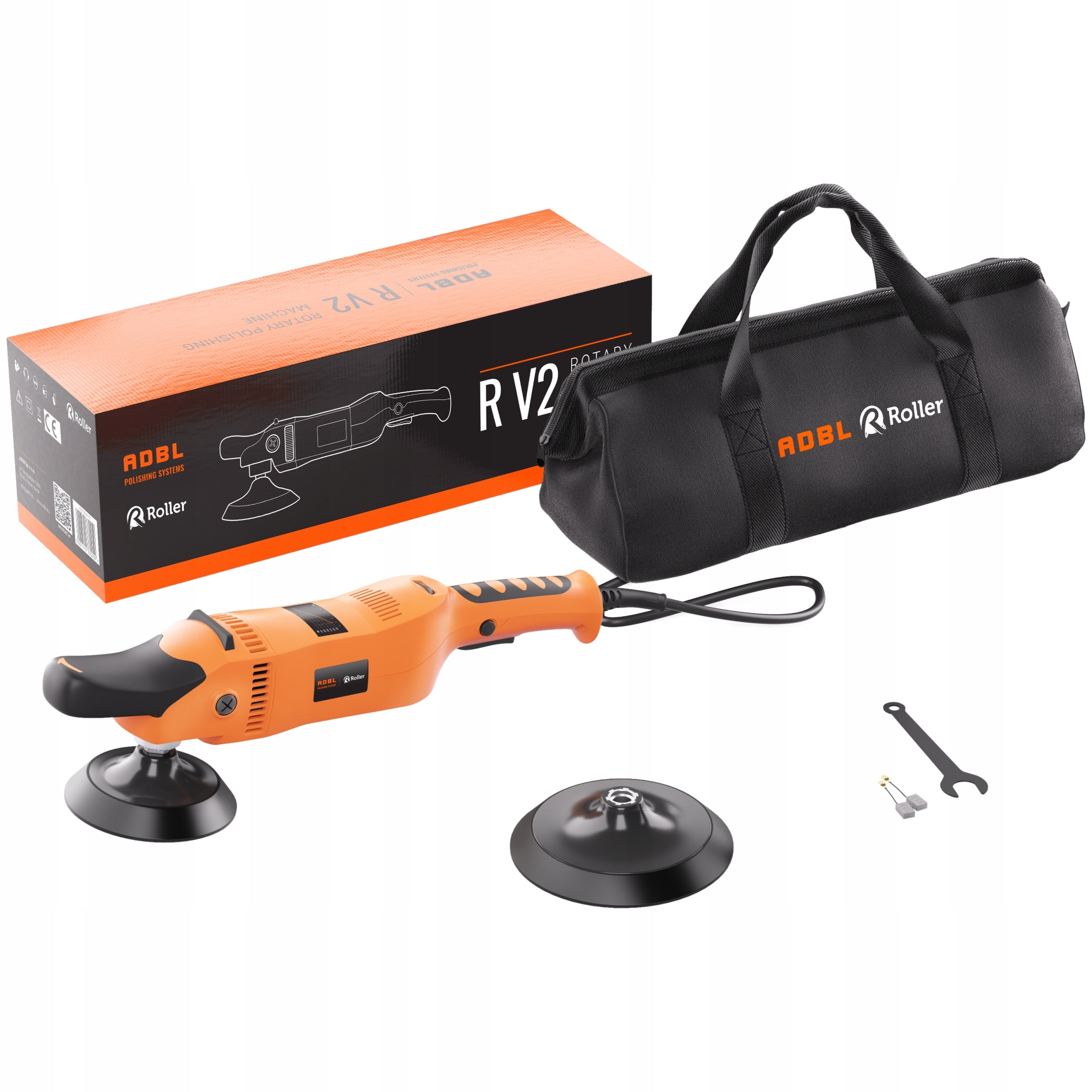 ADBL ROLLER R V2 POLISHING MACHINE ROTARY ROTATION 125mm 150mm + BAG Packaging status original