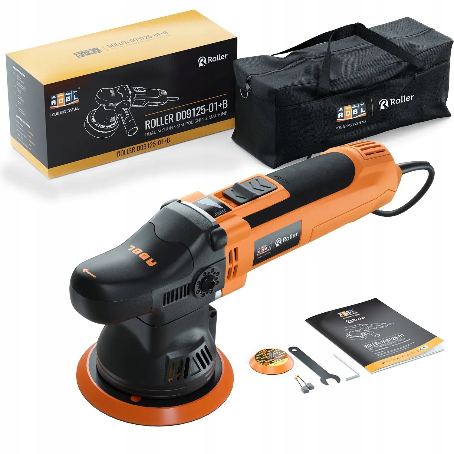 ADBL Roller D09125-01 DA 9mm 650W Bag Dual Action Polishing Machine
