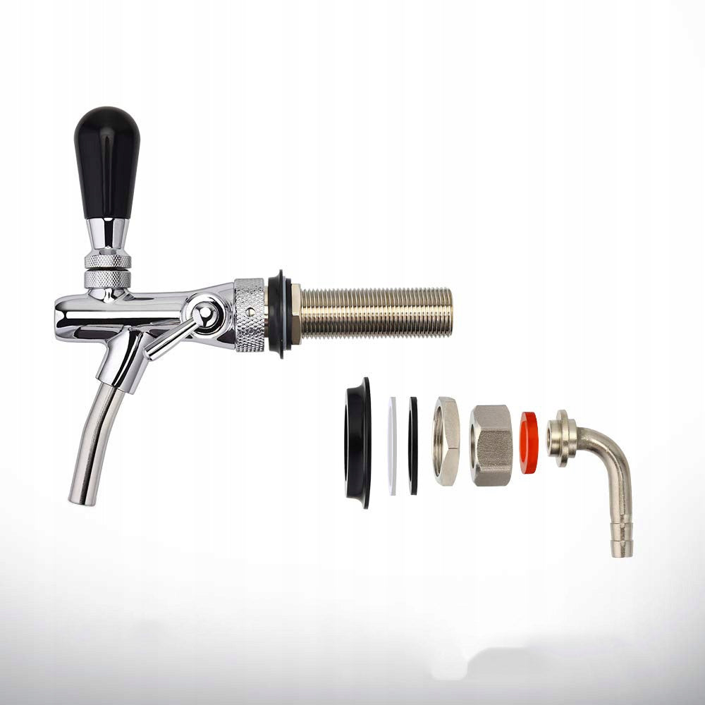 ADJUSTABLE BEER FAUCET STAINLESS STEEL FAUCET FOR PARTY BARRELS Packaging status original