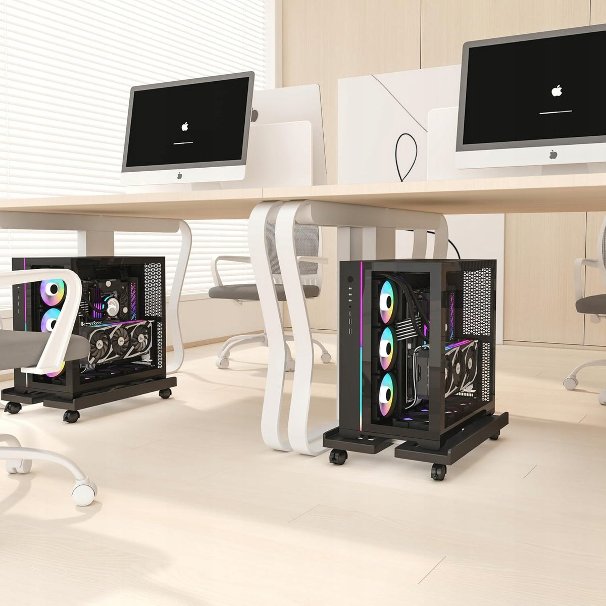 ADJUSTABLE DESK COMPUTER STAND UNIVERSAL PROCESSOR HOLDER Model STOJAK NA KOMPUTER STACJONARNY