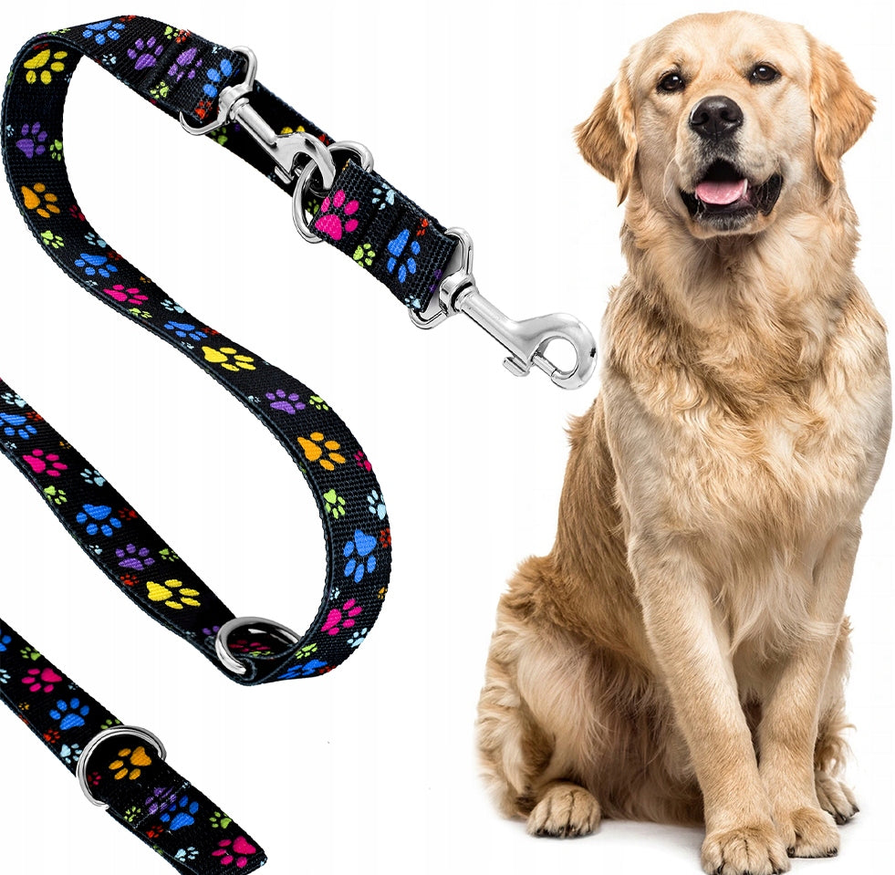 ADJUSTABLE DOG LEASH WITH PATTERNS, 3.2 m