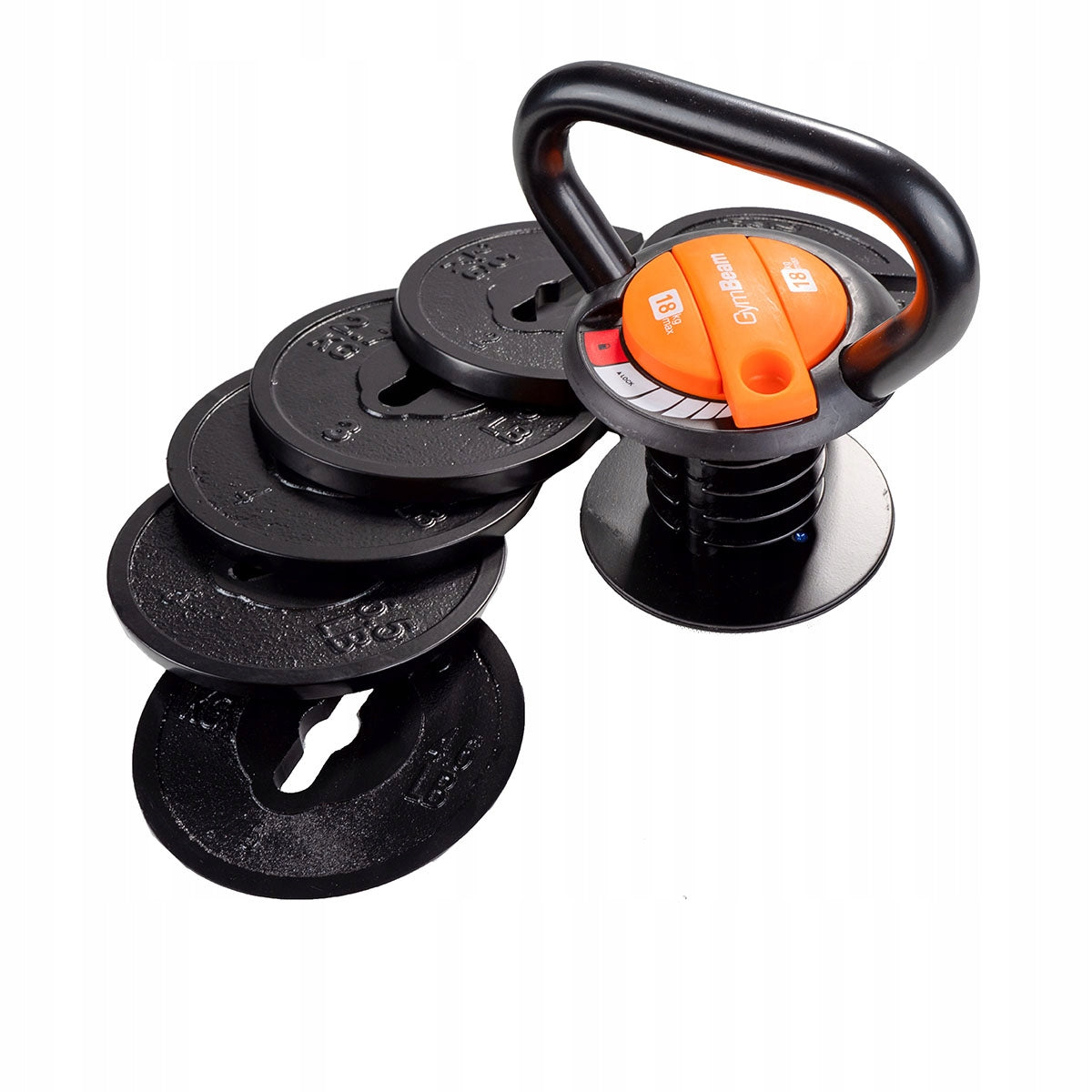 ADJUSTABLE KETTLEBELL LOAD TRAINING AT HOME WEIGHT 4,5-18kg Color black