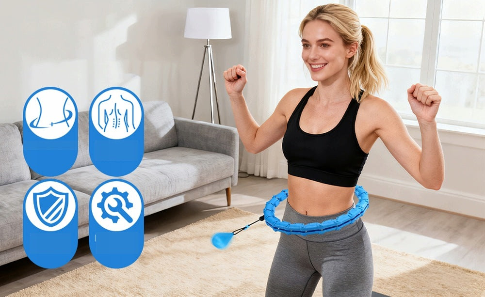 ADJUSTABLE SMART HULA HOOP FOR WAIST AND HIP TRAINING FOR WOMEN Diameter 98 cm