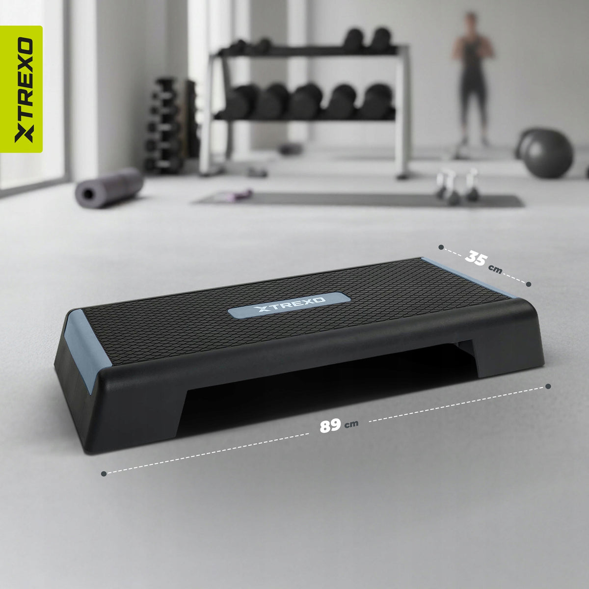ADJUSTABLE Step for Fitness Exercise XTREXO 3 Degrees Platform 89 x 35 Brand Xtrexo