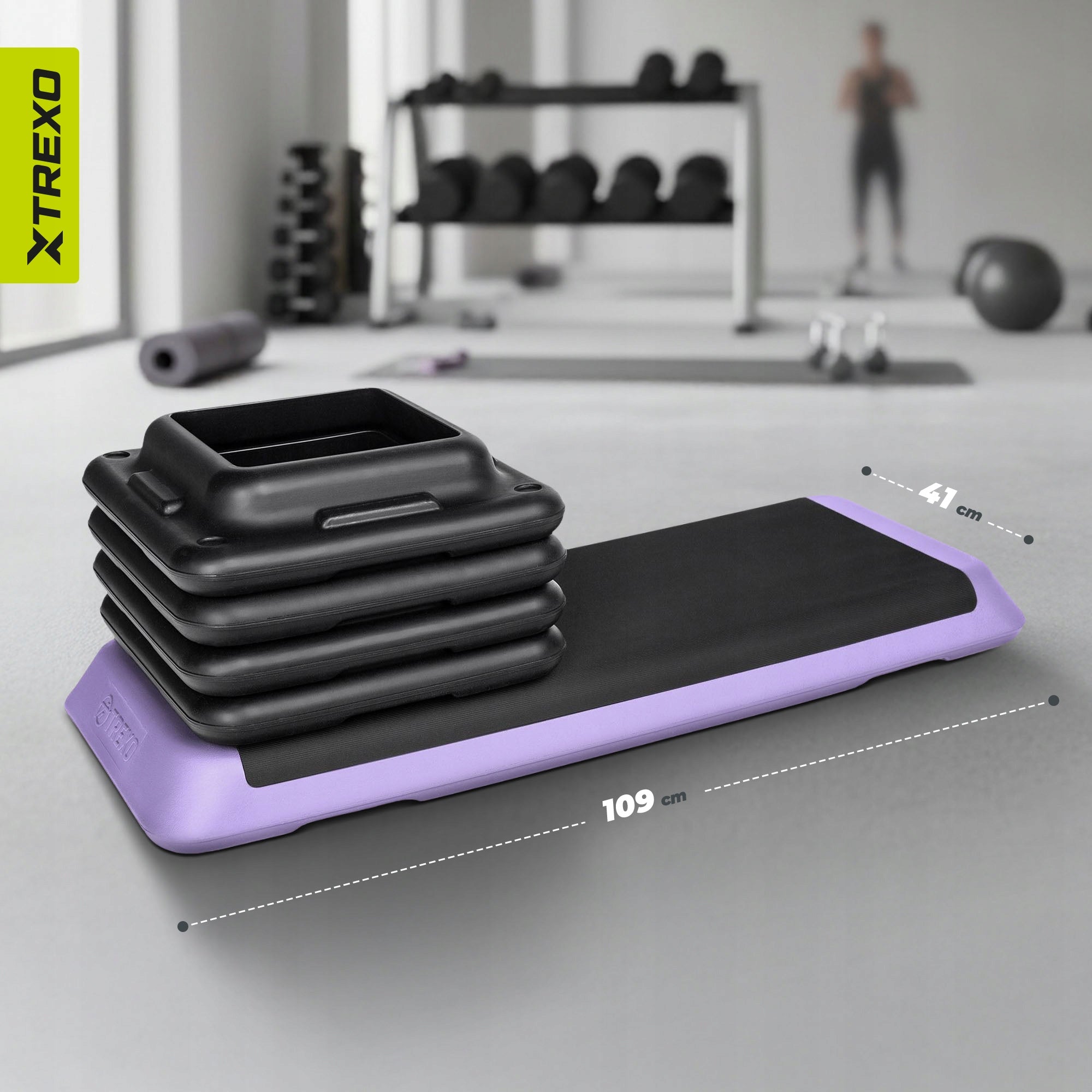 ADJUSTABLE Step for Fitness Exercise XTREXO aerobics 3 steps platform Brand Xtrexo