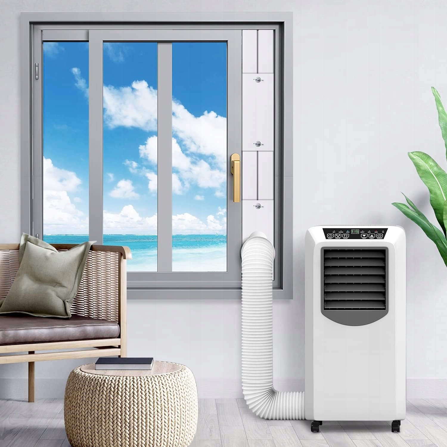ADJUSTABLE WINDOW KIT PORTABLE AIR CONDITIONER universal adapter Packaging status original
