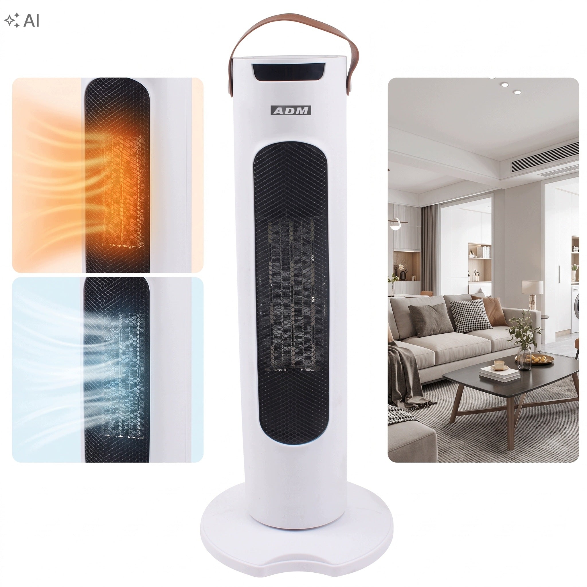 ADM 6062 2in1 Column Fan with Cool Vent and Oscillation