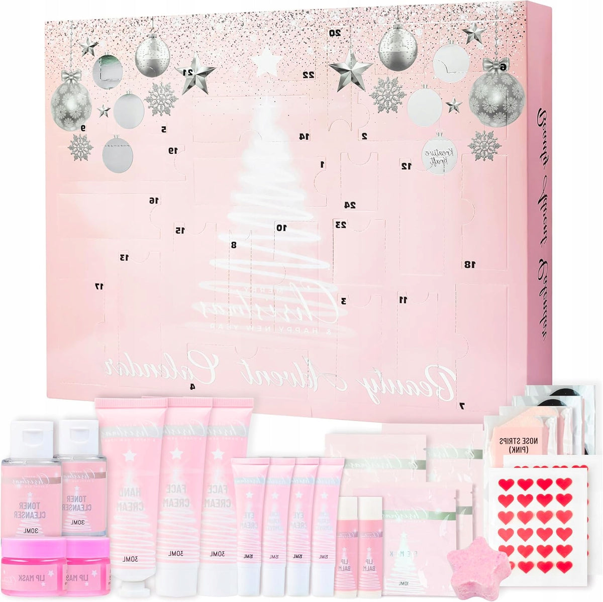ADVENT CALENDAR 2025 WITH COSMETICS MAKEUP AND CARE SET