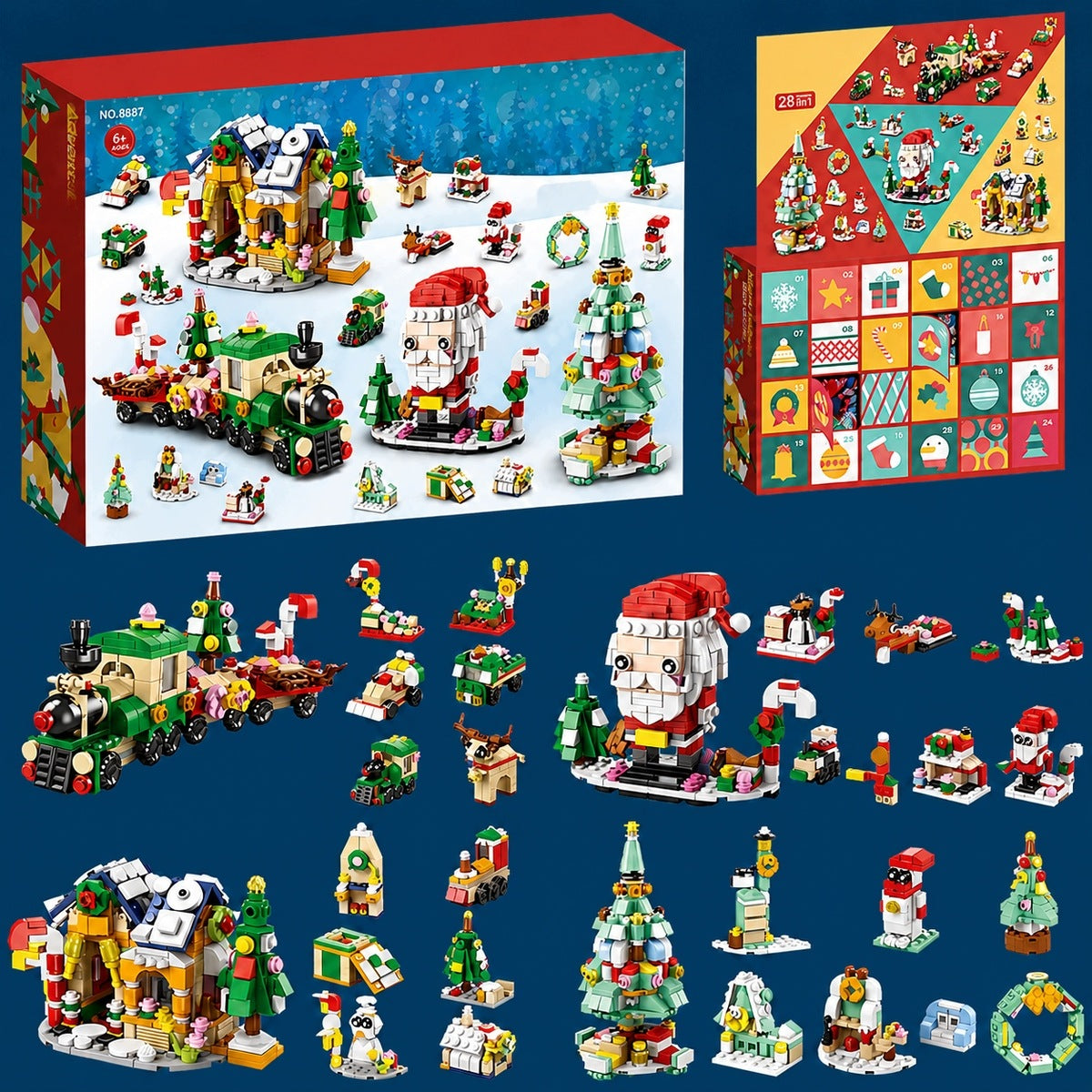 ADVENT CALENDAR 2026 BLOCKS CHRISTMAS TREE DECORATIONS 24 DAYS GIFT Brand no brand