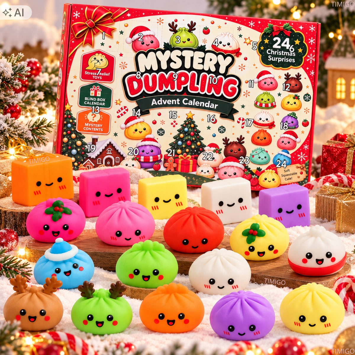 ADVENT CALENDAR 2026 SQUISHY 24 SQUISHIES ANTI-STRESS CHRISTMAS FIDGET Manufacturer code Kalendarz_Gniotki_Squishy