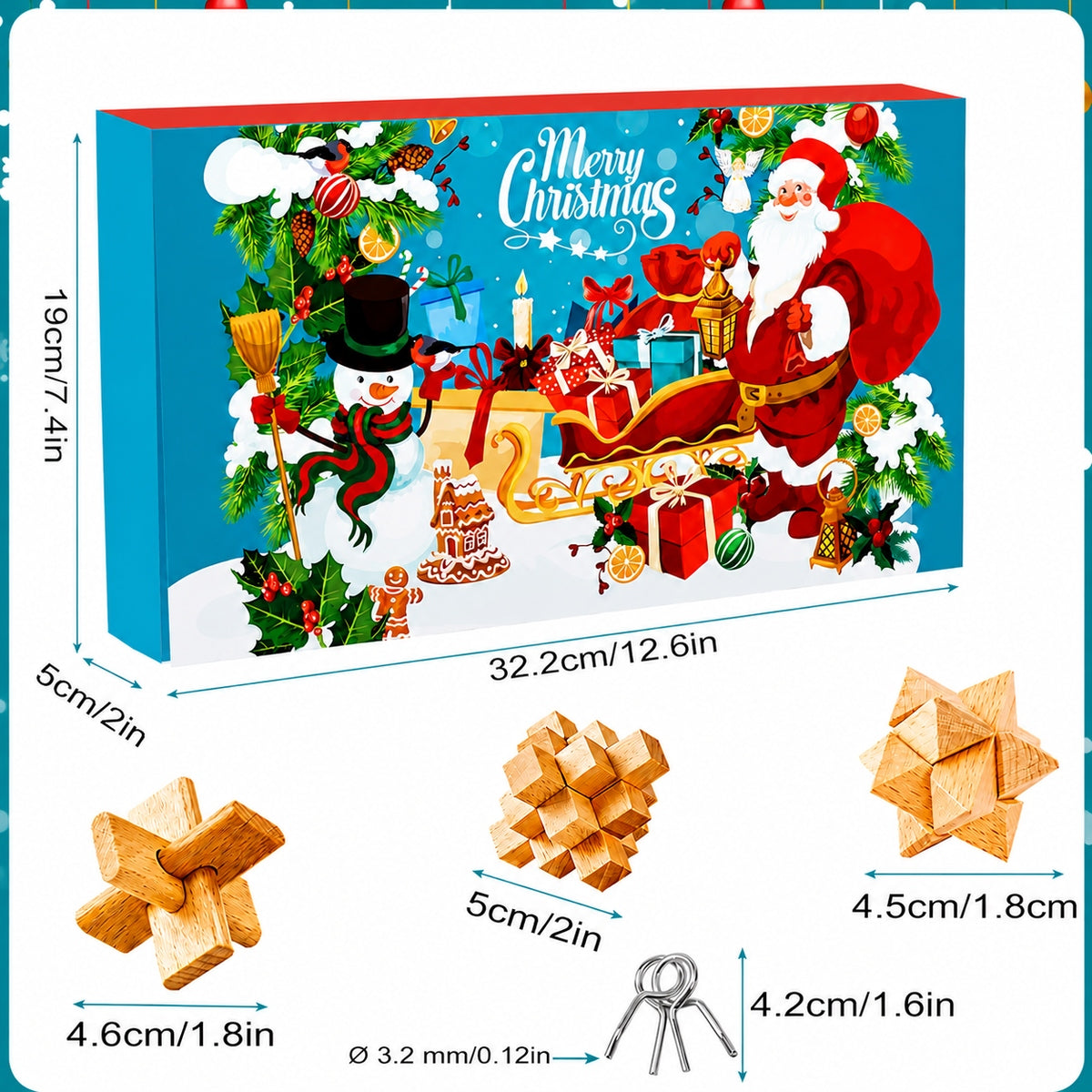 ADVENT CALENDAR 24 DAYS PUZZLE GAMES Manufacturer code 4016707194023