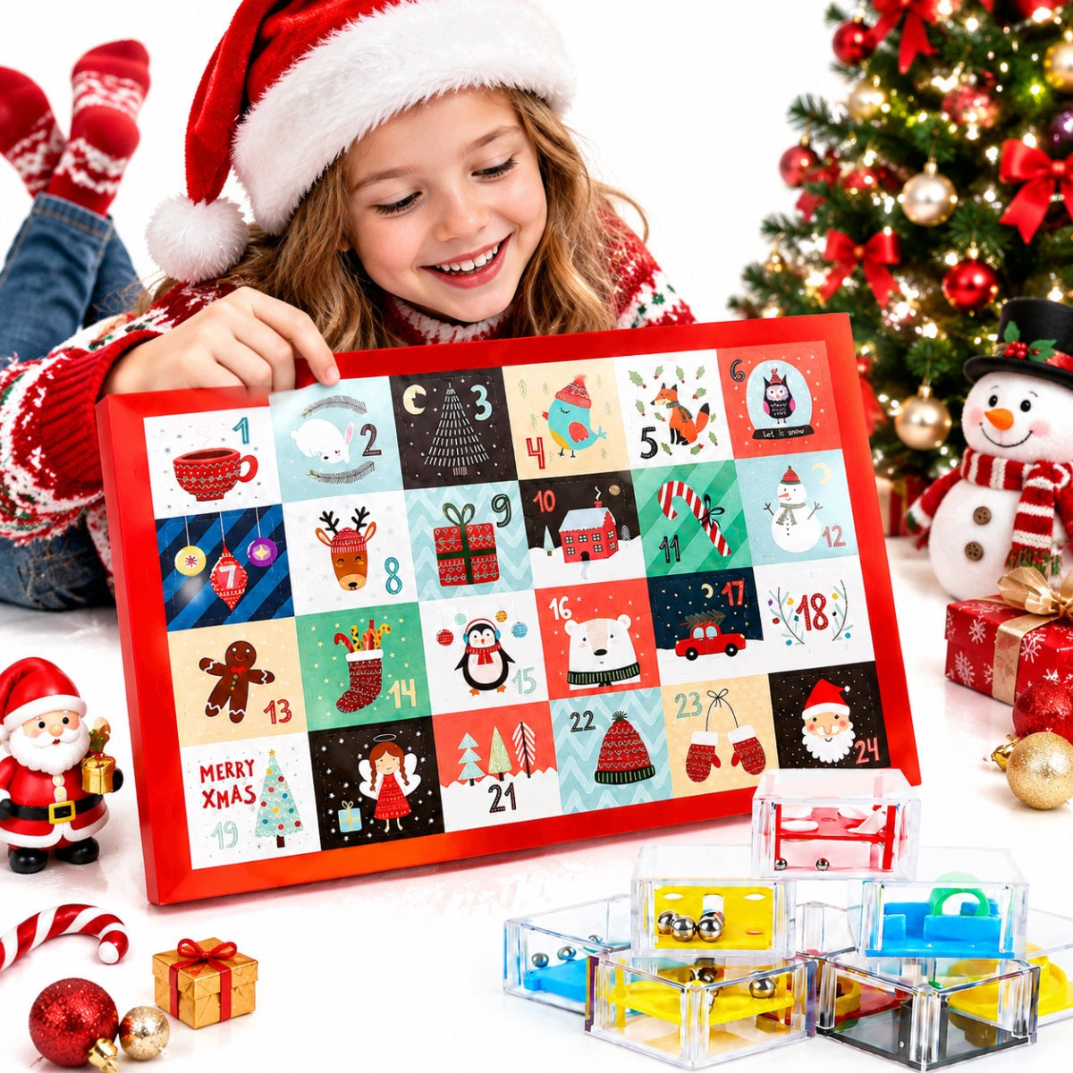 ADVENT CALENDAR 24 PUZZLE 3D PUZZLE GAMES LOGIC GIFT CHILDREN