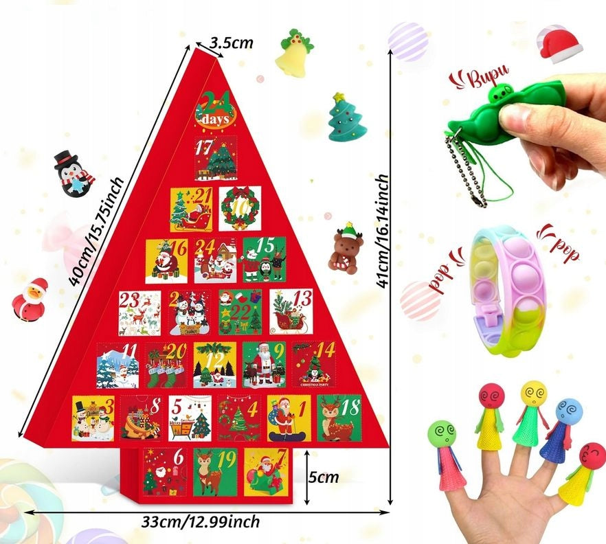 ADVENT CALENDAR 24 SENSORY TOYS MINI TOYS W69 EAN (GTIN) 5903314100655