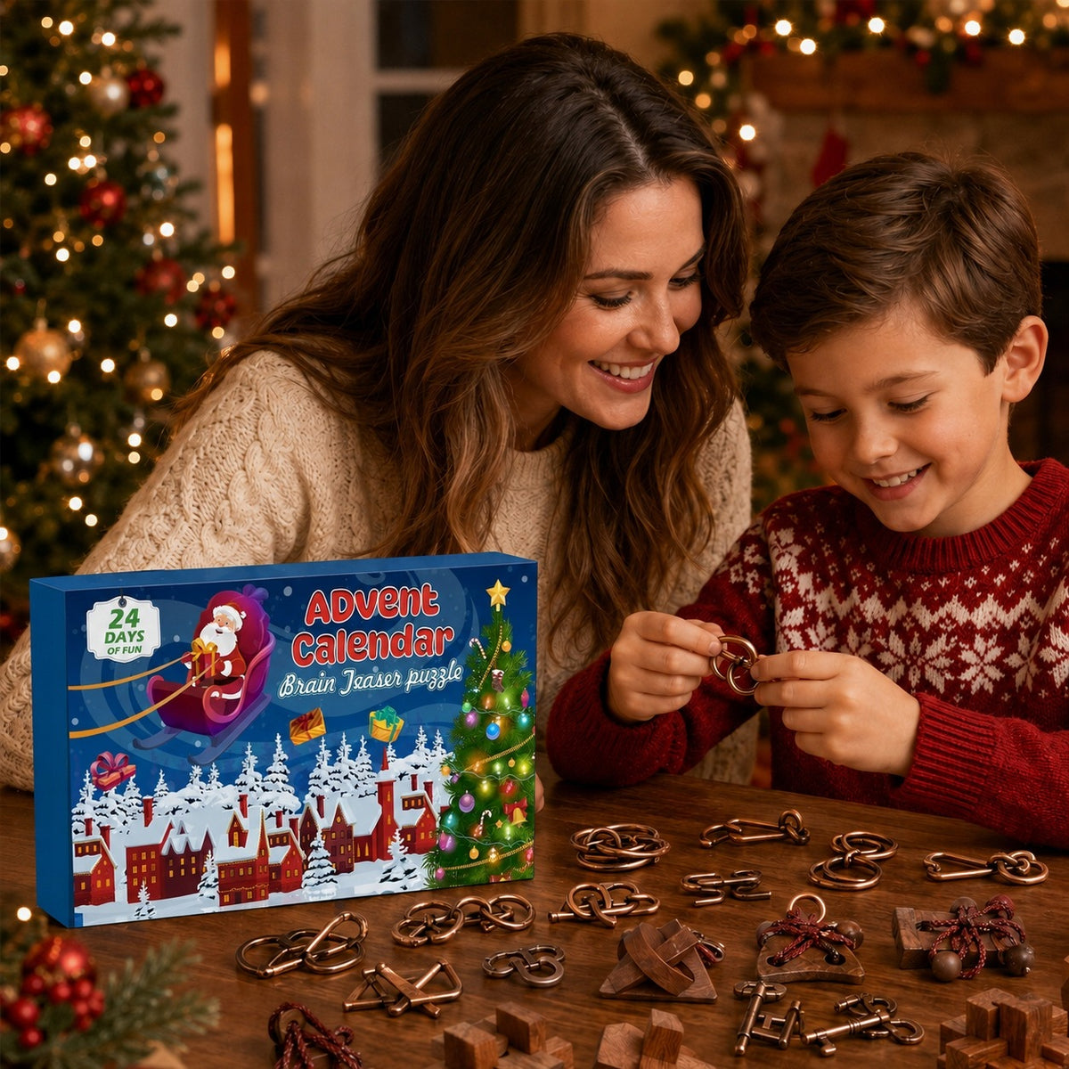 ADVENT CALENDAR - 24PCS 3D BLOCKS PUZZLE Brand no brand