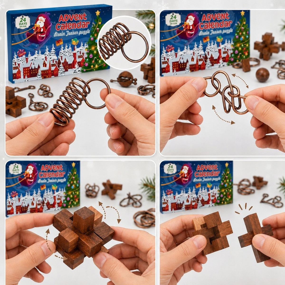 ADVENT CALENDAR - 24PCS 3D BLOCKS PUZZLE Manufacturer code SX2095