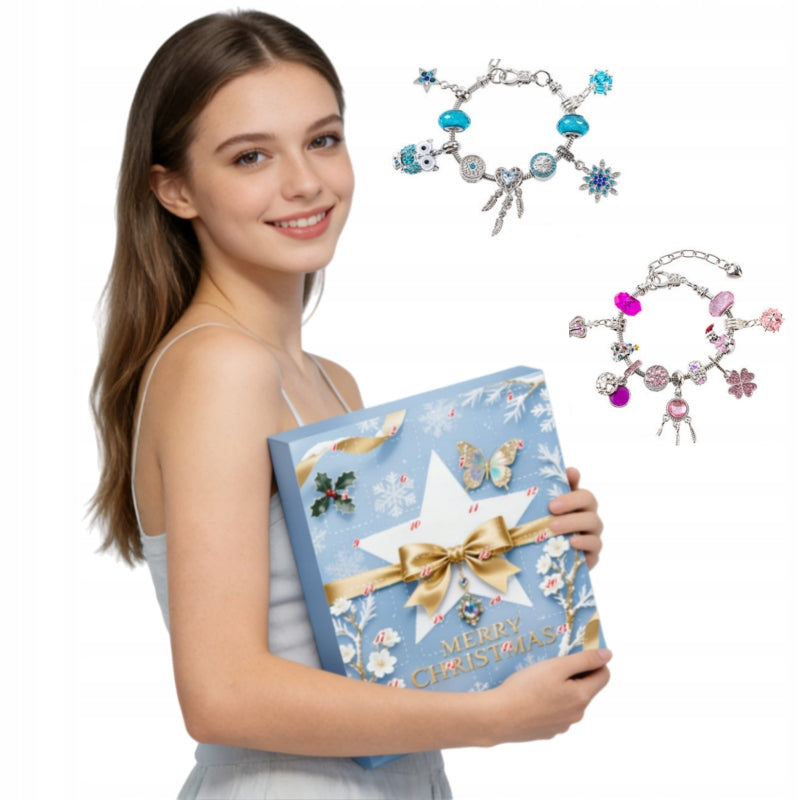 ADVENT CALENDAR CHRISTMAS FOR GIRLS JEWELRY PENDANTS BRACELET