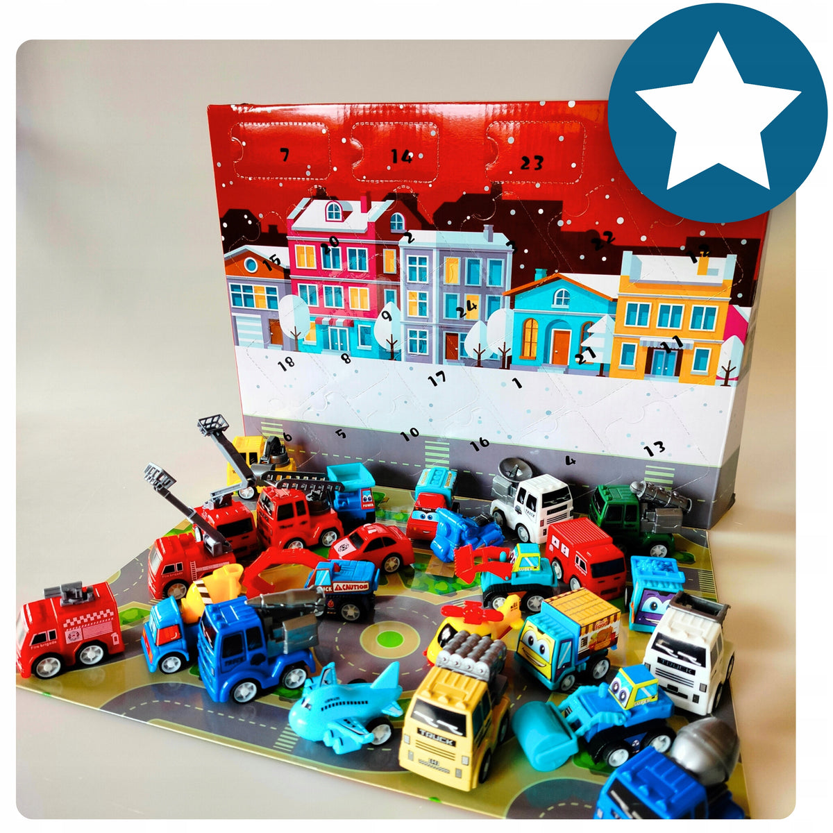 ADVENT CALENDAR Cars Children Boys Cars 24 el 2025 GIFT Cars EAN (GTIN) 5907187165933