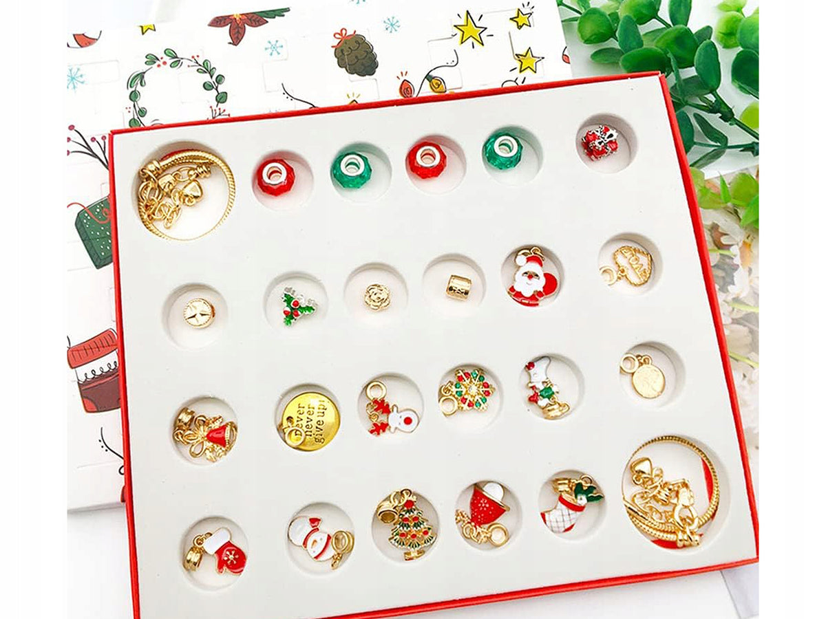 ADVENT CALENDAR Charms BRACELET Christmas Gift 24 Window GIRLS EAN (GTIN) 5908222238162