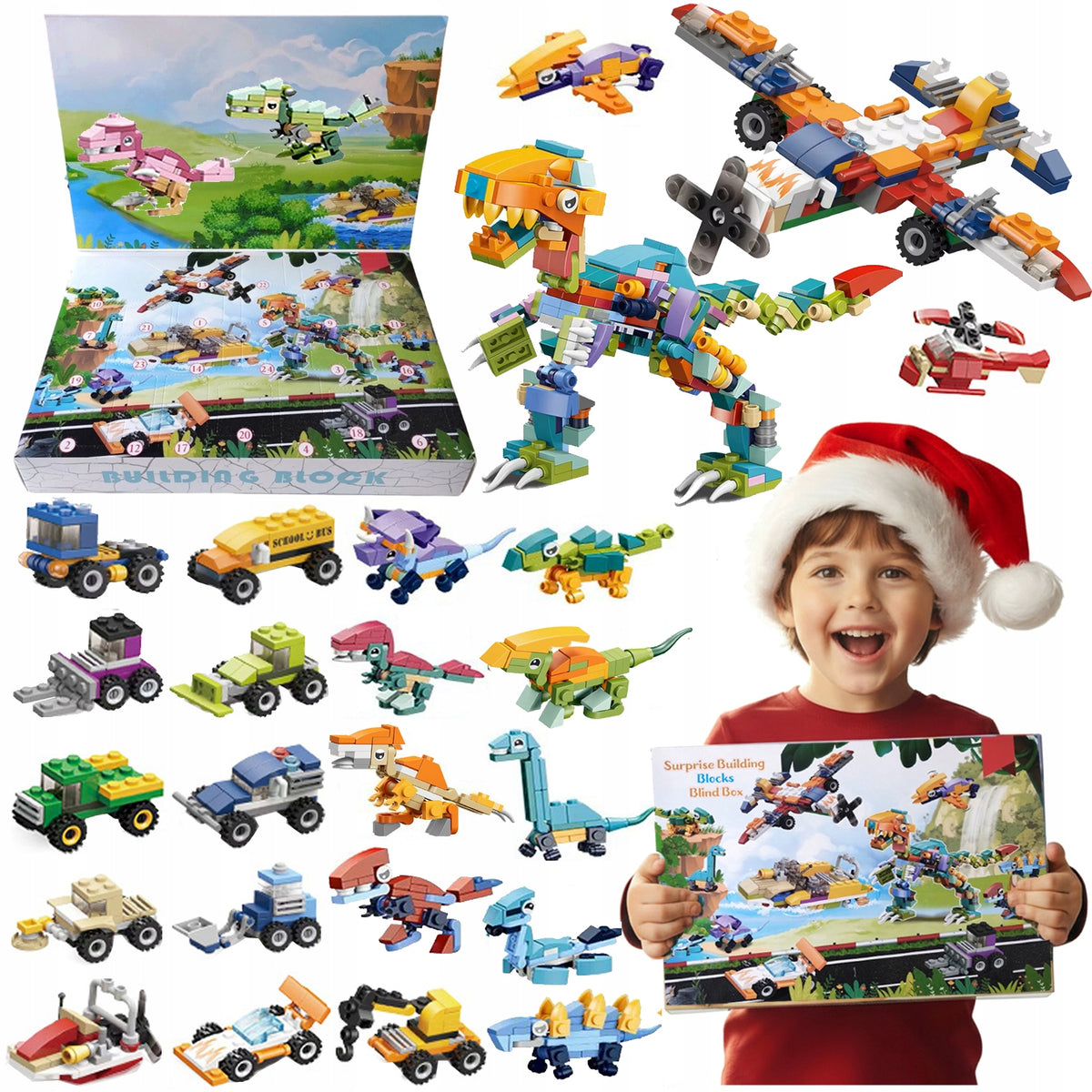 ADVENT CALENDAR FOR CHILDREN BUILDING BLOCKS GIFT FOR THE HOLIDAYS 24 EL