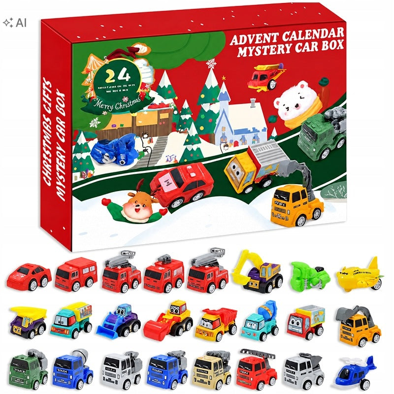 ADVENT CALENDAR FOR CHILDREN WITH CAR TOYS FOR A BOY