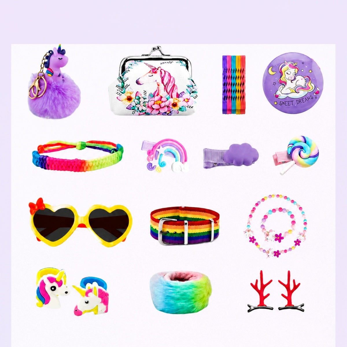 ADVENT CALENDAR FOR GIRLS ACCESSORY SET 24-DAY UNICORN Brand no brand