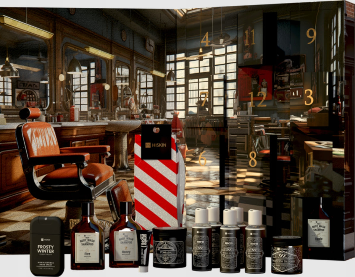 ADVENT CALENDAR FOR MEN HISKIN Men with cosmetics and socks 12e EAN (GTIN) 5905359802235