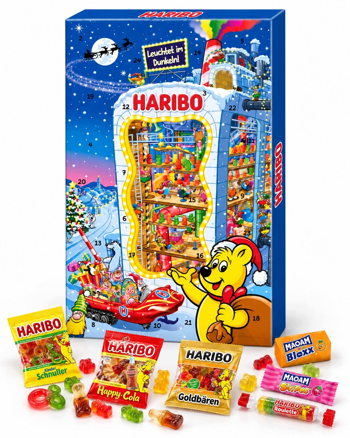 ADVENT CALENDAR HARIBO XXL SANTA CLAUS 2026 HOLIDAYS XXL JELLY BEARS 24 DAYS