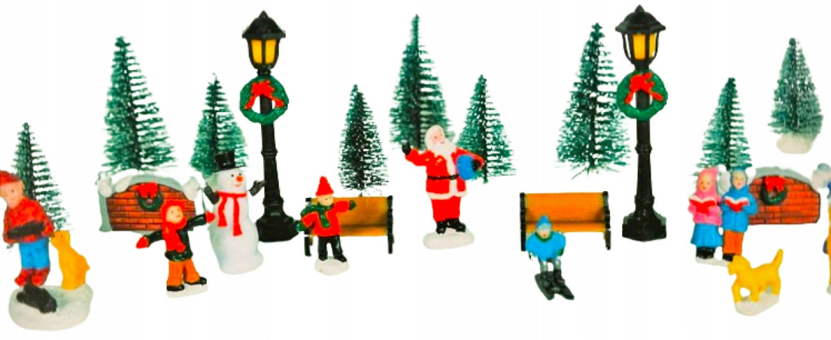 ADVENT CALENDAR MAGIC VILLAGE 24 elements CHRISTMAS VILLAGE FIGURINES