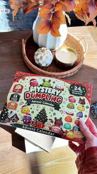 ADVENT CALENDAR SQUISHIES DUMPLING SQUISHY 24 PCS. CHRISTMAS GIFT Packaging status original