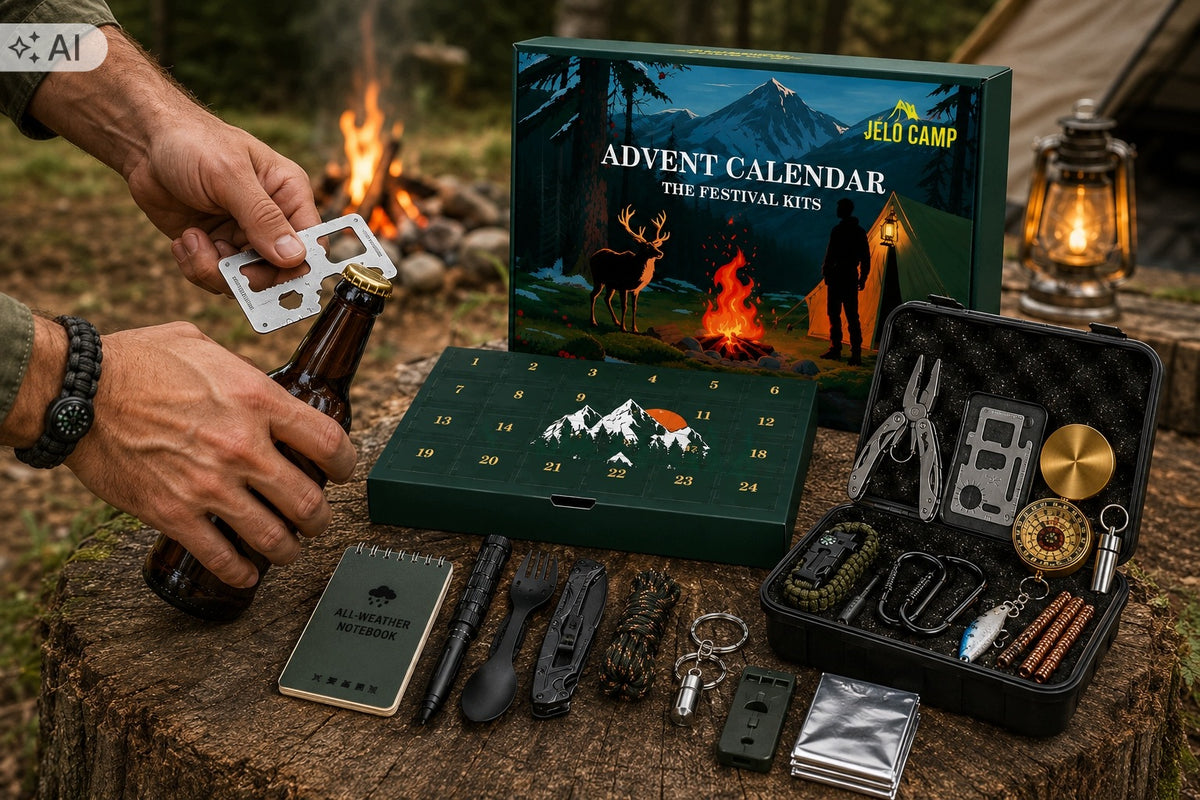 ADVENT CALENDAR SURVIVAL GIFT 24 SURVIVAL PRODUCTS OUTDOOR E24 Manufacturer code KALENDARZ ADWENTOWY KAMPATT