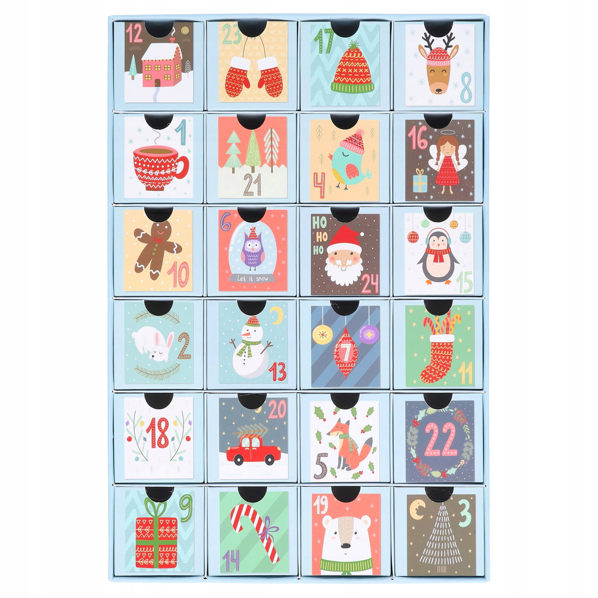 ADVENT CALENDAR for self-filling 24 DIY drawers Packaging status original