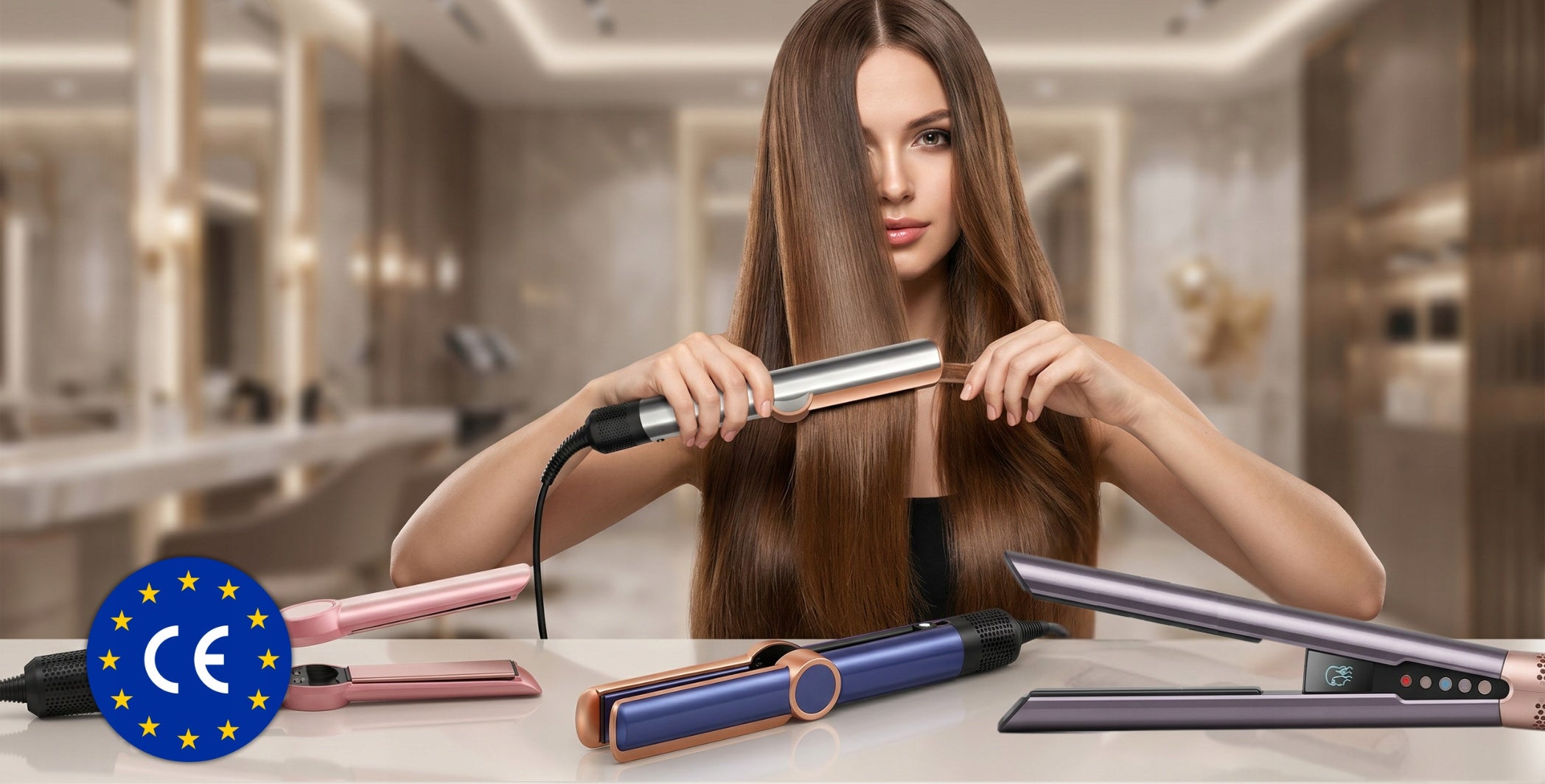 AEROSTRAIGHTENER 3IN1 HAIRDRYER STRAIGHTENER HAIR DRY AND DAMP SMOOTHING Manufacturer code areoprostownica 2w1 stylizacja włosów