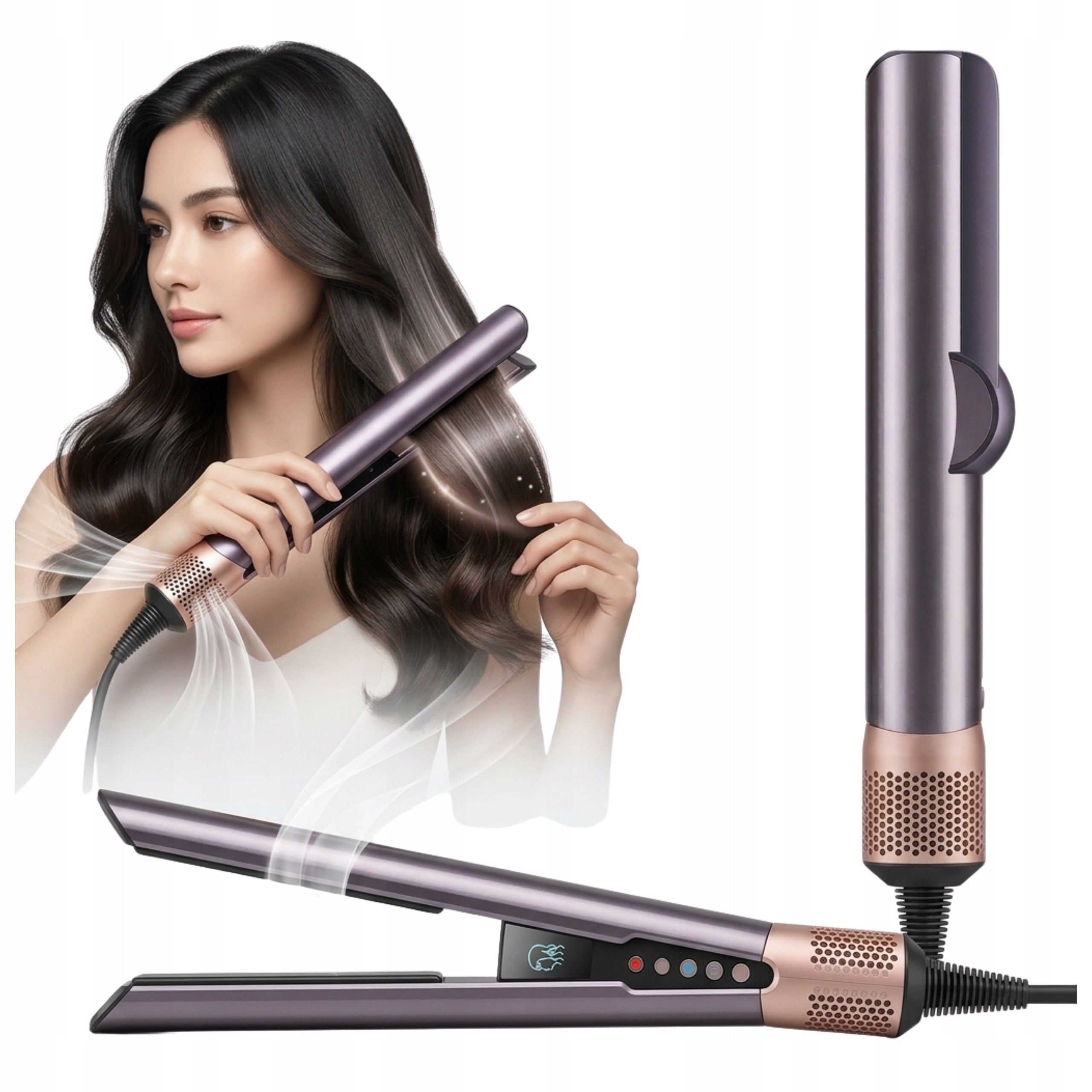 AEROSTRAIGHTENER 3IN1 HAIRDRYER STRAIGHTENER HAIR DRY AND DAMP SMOOTHING