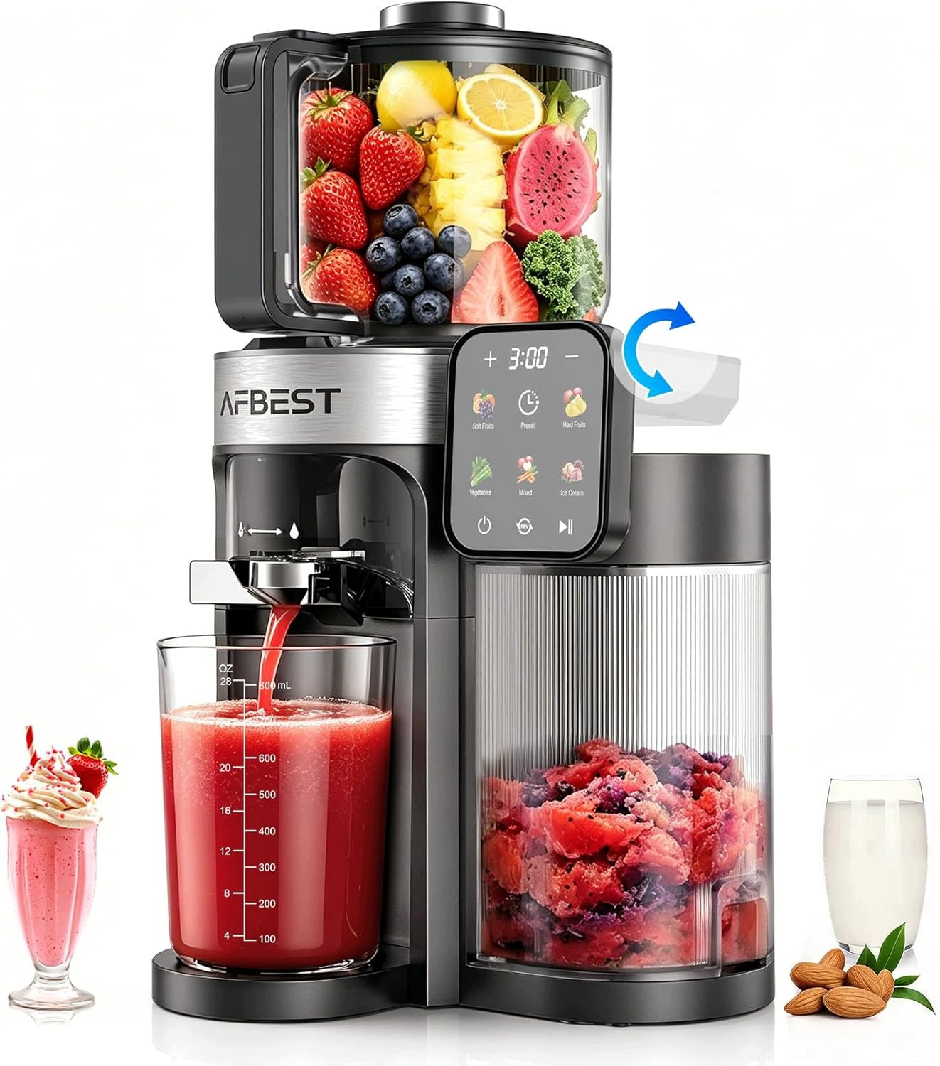 AFBEST COLD PRESS SLOW JUICER – FRESH JUICE EVERY DAY