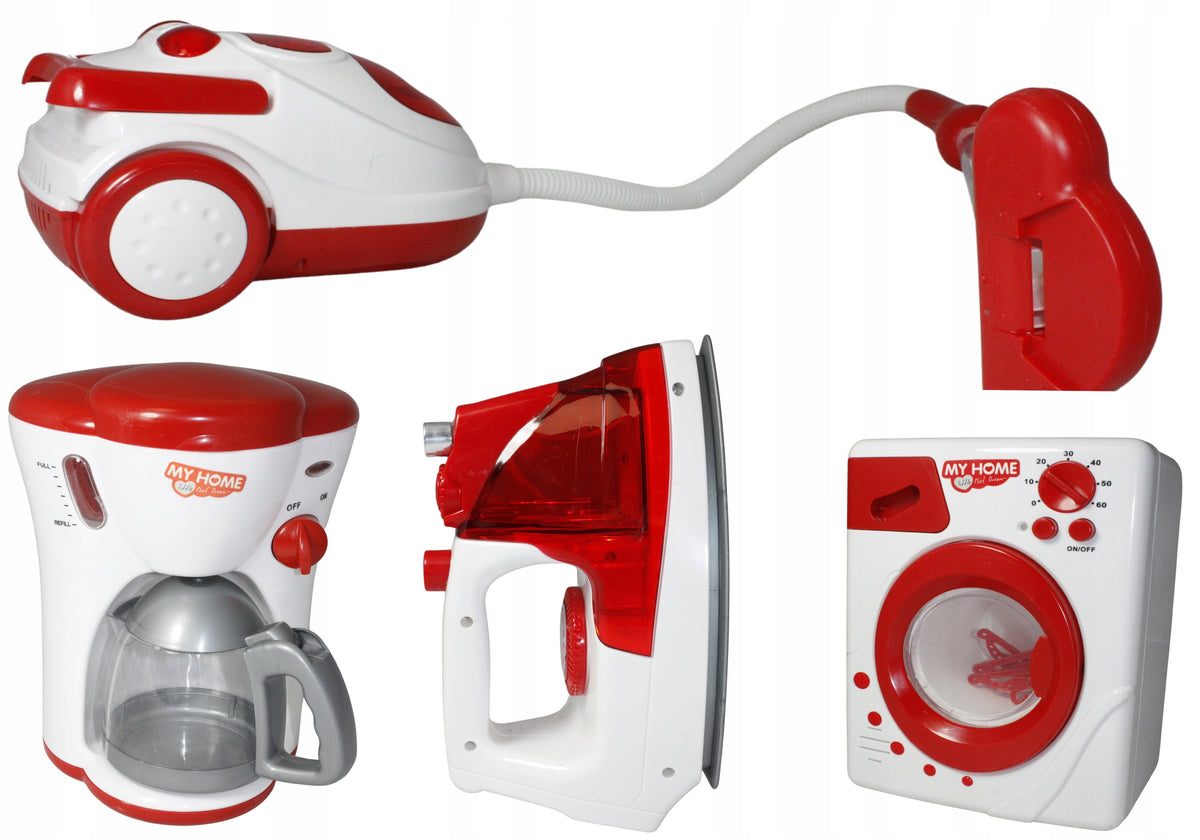 AGD SET FOR CHILD WASHING MACHINE VACUUM CLEANER E0519 EMAJ