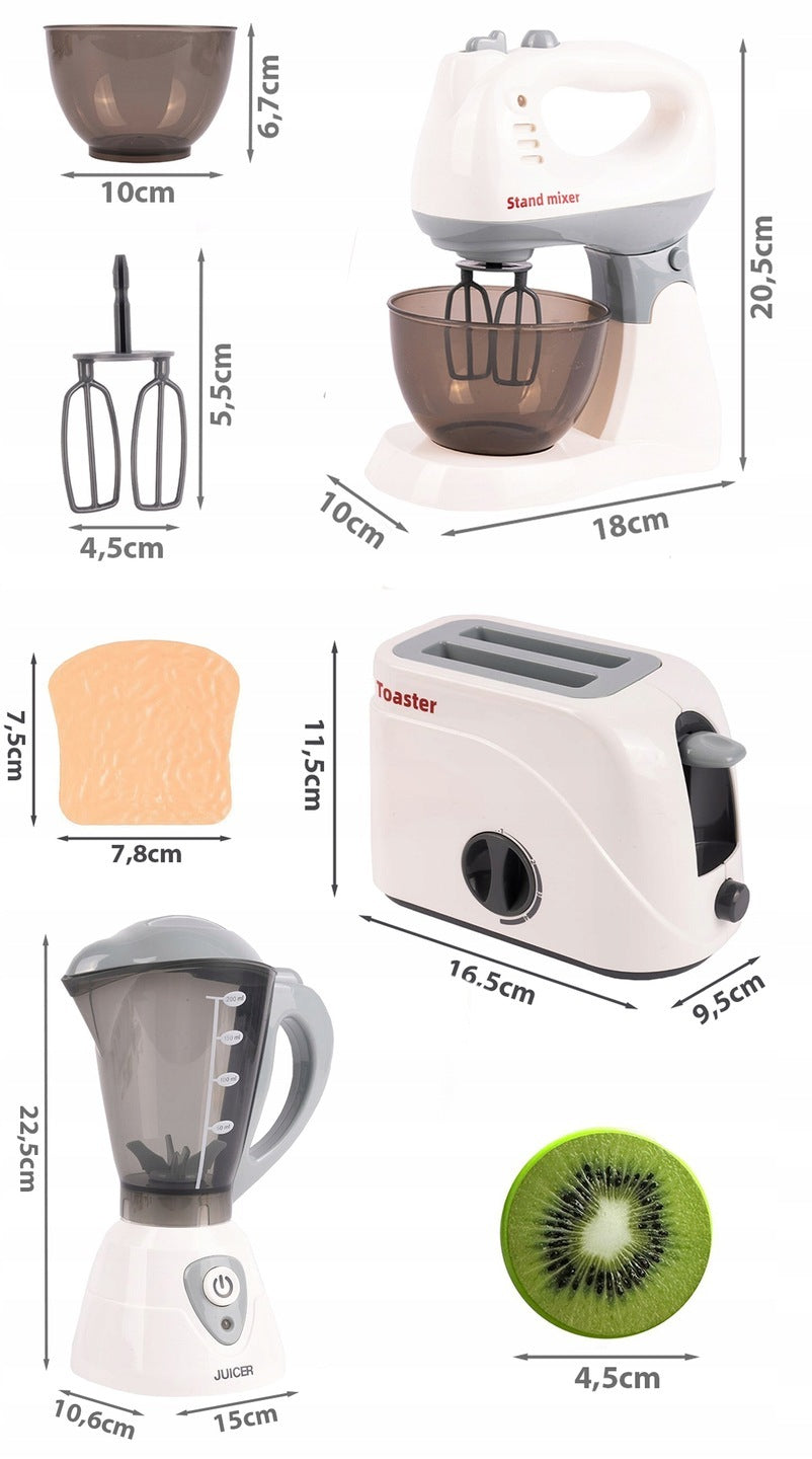 AGD SET FOR KIDS BLENDER FOOD PROCESSOR PLANETARY TOASTER 3IN1 Character/Title other
