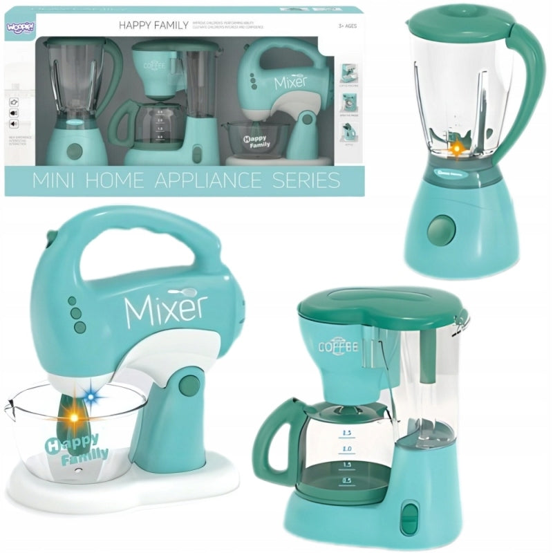 AGD SET FOR KIDS BLENDER MIXER FOOD PROCESSOR 3IN1 COOKING KITCHEN