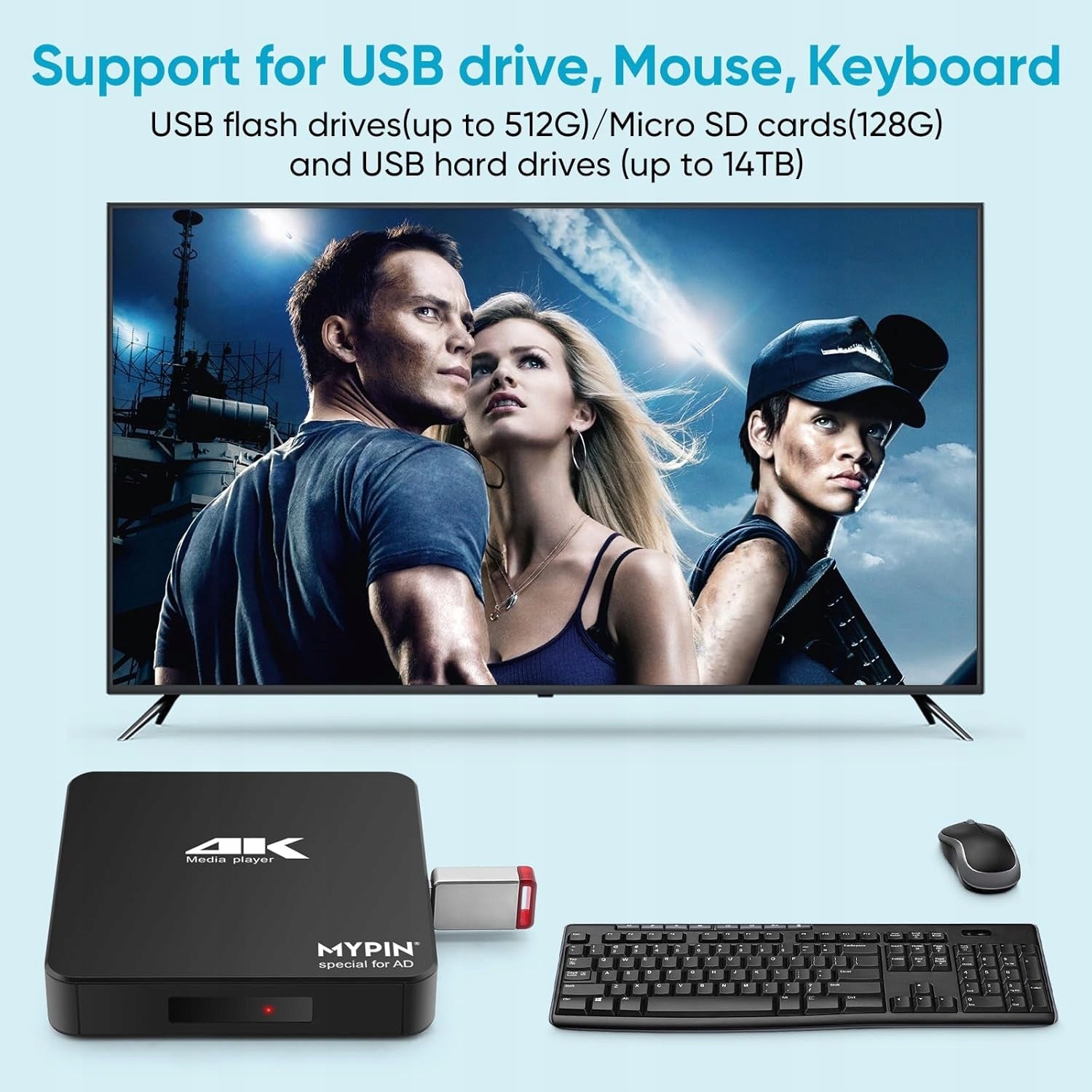 AGPTEK Media Player 4K Ultra HD Digital HDMI/AV Manufacturer code 6452Y28