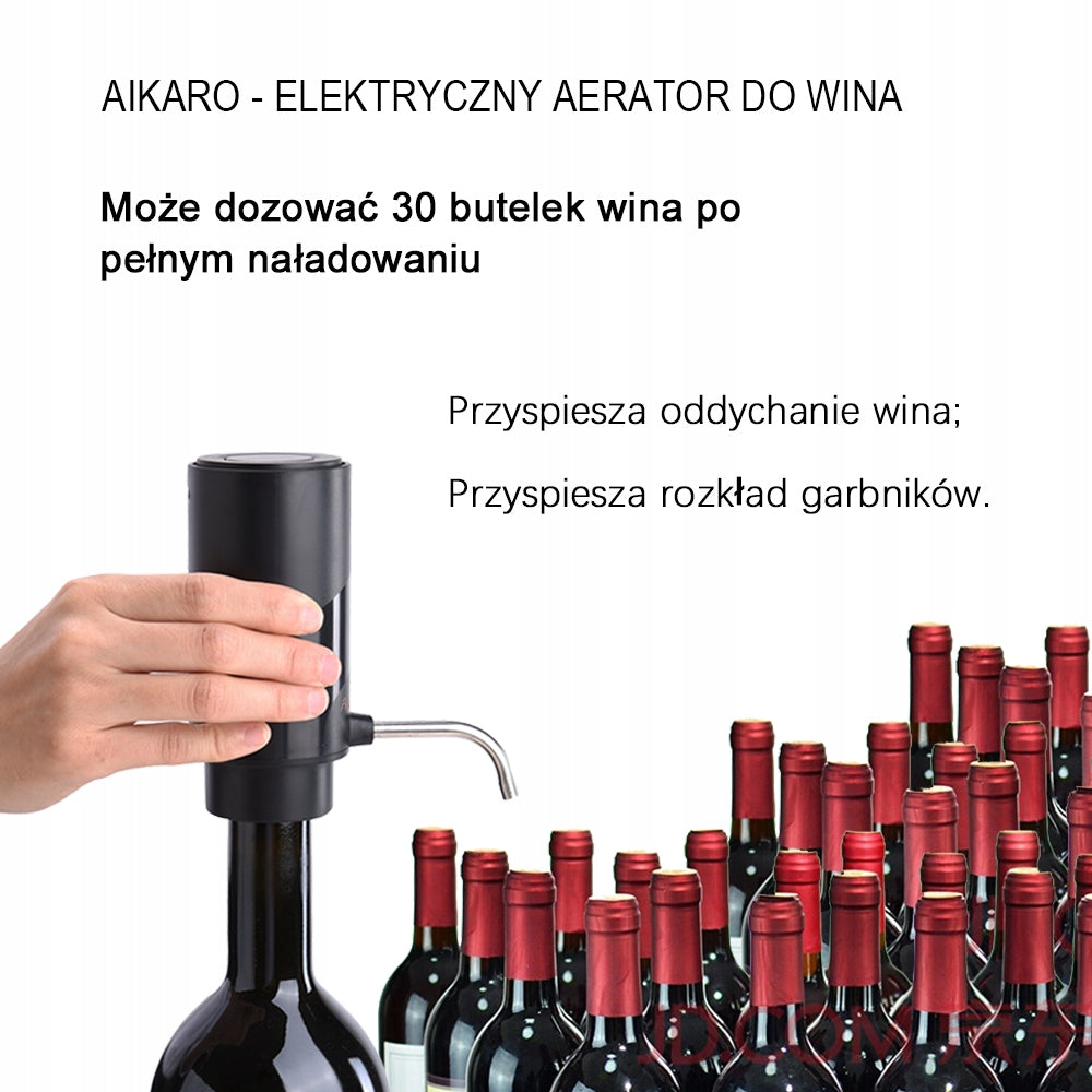 AIKARO - Electric Wine Aerator Pourer Automatic Decanter, Rechargeable Manufacturer code L523000LCOLOR191106