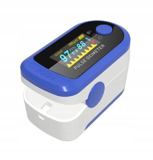 AIQURA AD805 - FINGER PULSE MONITOR SPO2 OXYGEN AND HEART RATE - WHITE