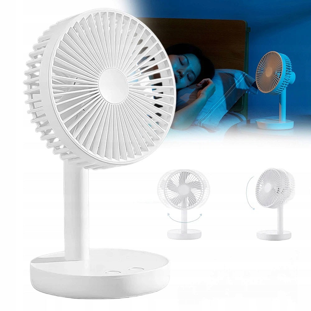 AIR CIRCULATOR DESK FAN QUIET WINDMILL FOR BEDROOM WHITE Packaging status original