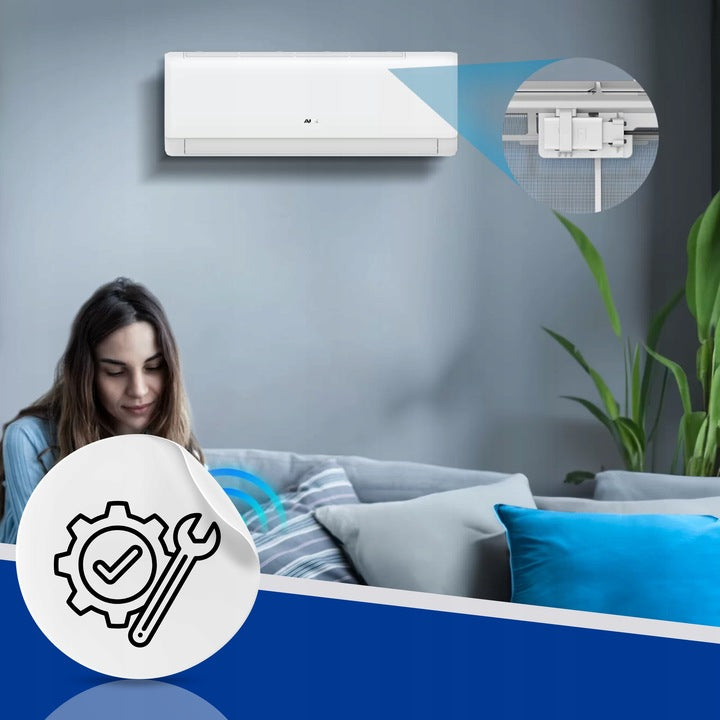 AIR CONDITIONER AUX 3,5kW WALL AIR CONDITIONING SELF-ASSEMBLY KIT Recommended maximum room size 40 m²