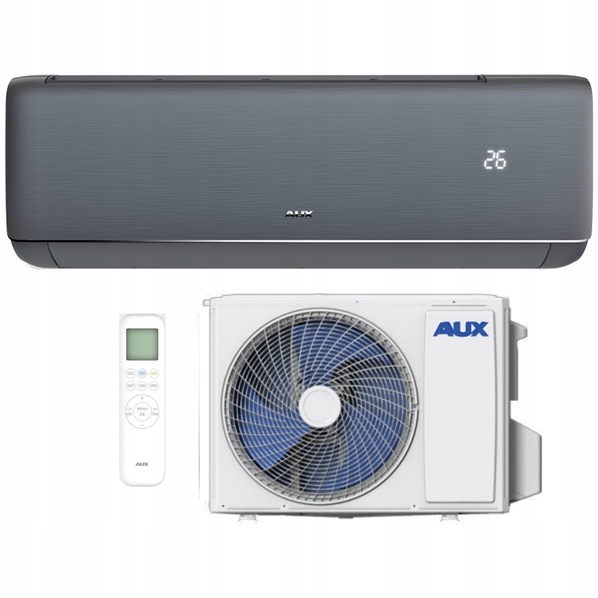 AIR CONDITIONER AUX Q-Smart Premium Grey 3,5kW WINTER
