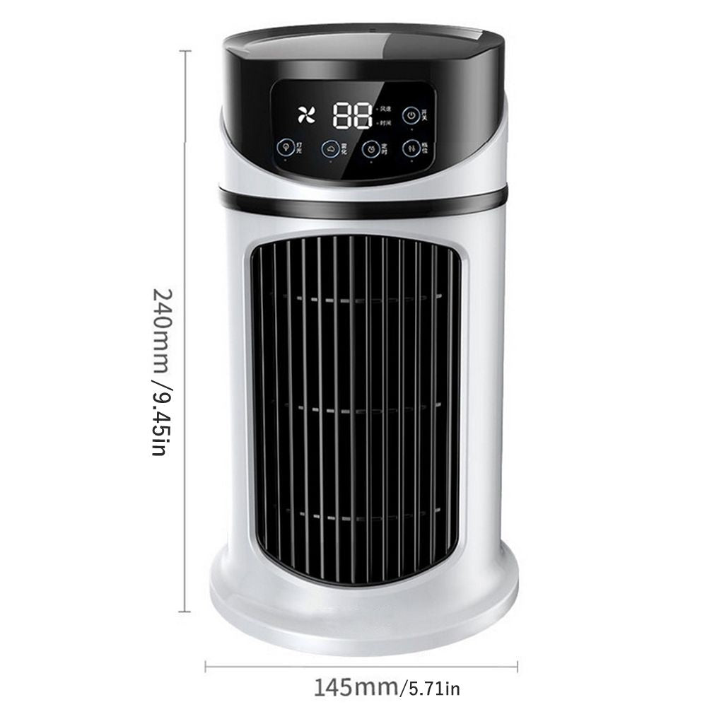 AIR CONDITIONER MINI PORTABLE 10 IN USB 6 GEARS TIMER 6 H 300 ML ABS Dominant color white