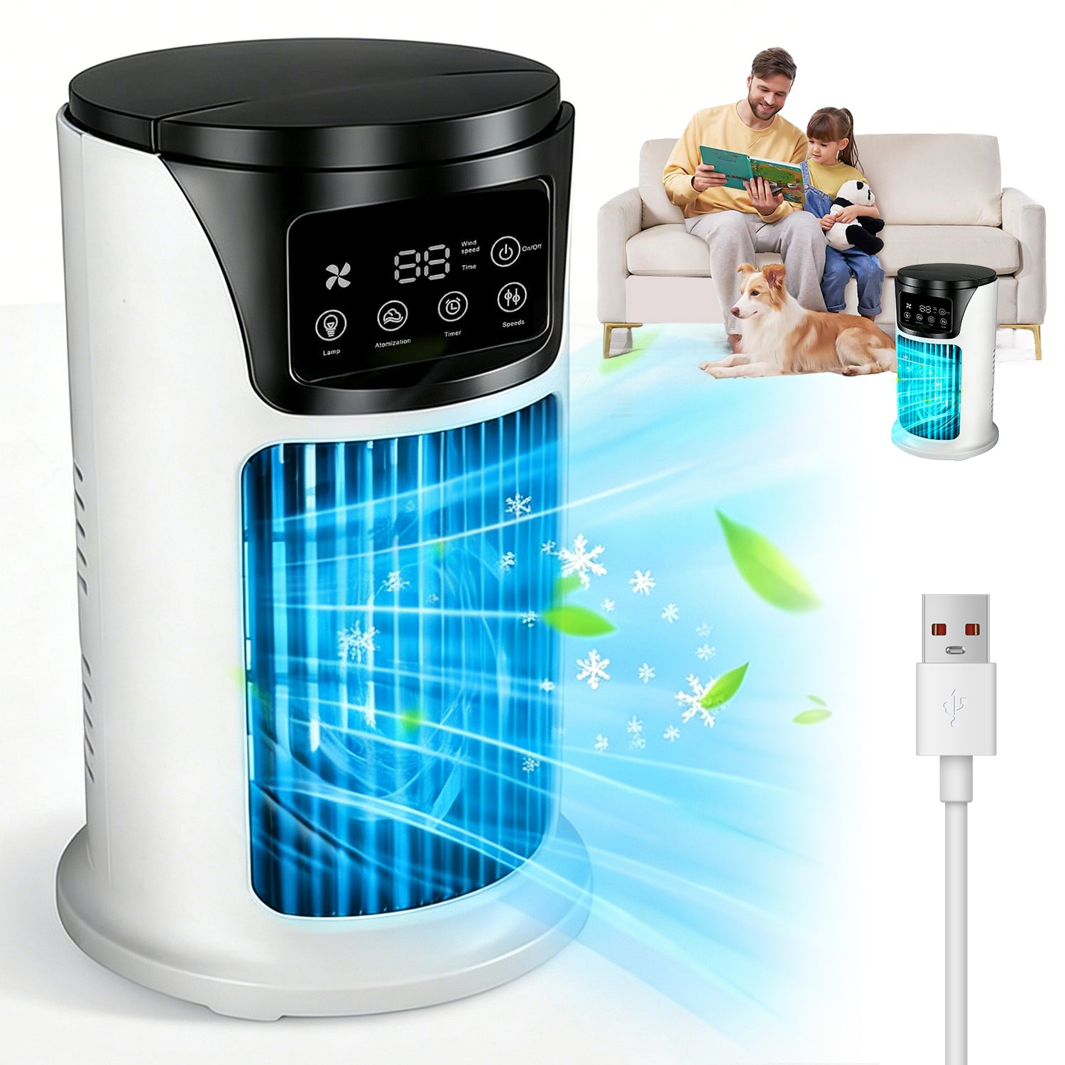 AIR CONDITIONER MINI ROOM PORTABLE AIR CONDITIONER FOR ROOM SMALL FAN